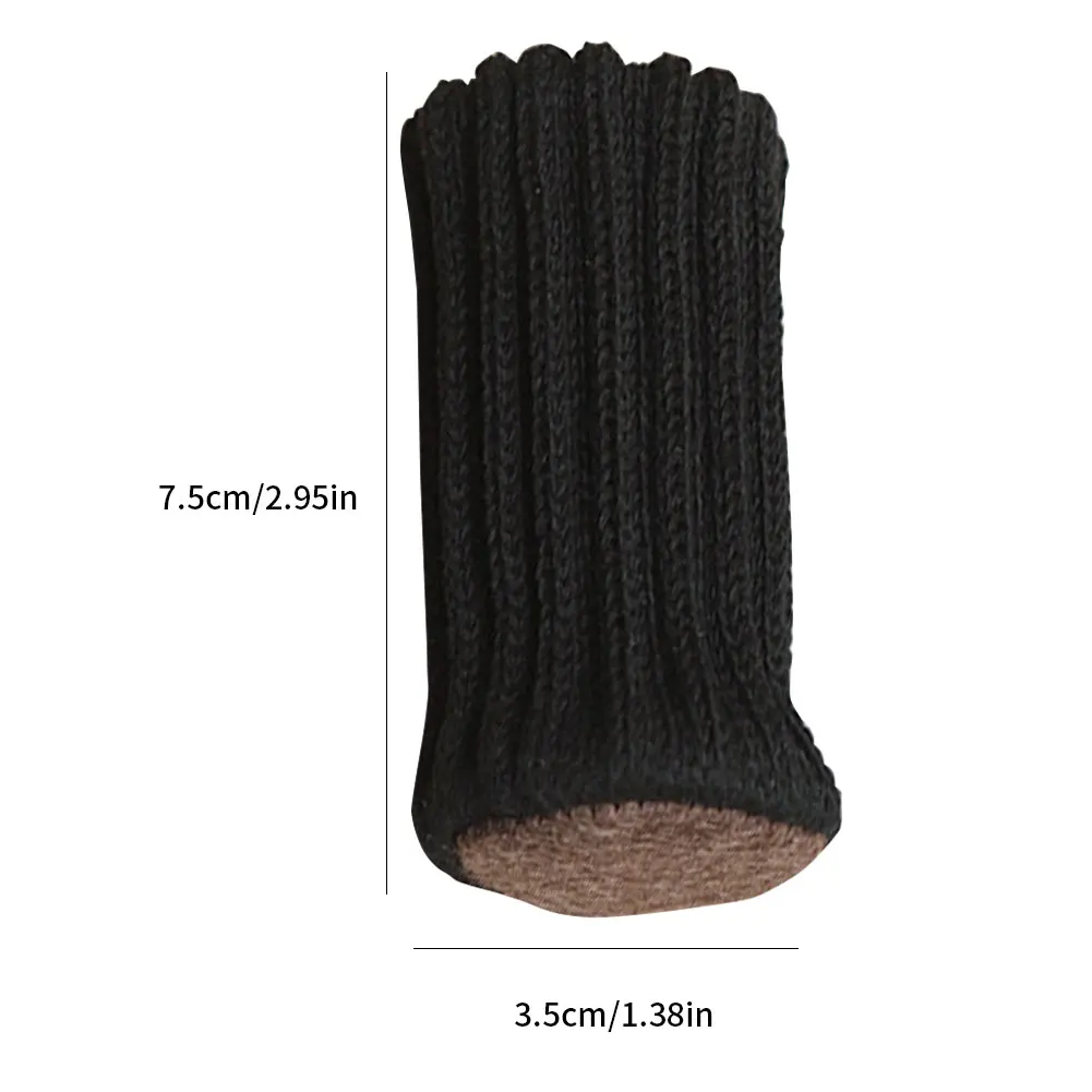 

24PCS Chair Socks Chair Leg Protection Elastic Furniture Leg Caps Non-Slip Thick Chair Table Foot Shoes Brown Black Grey
