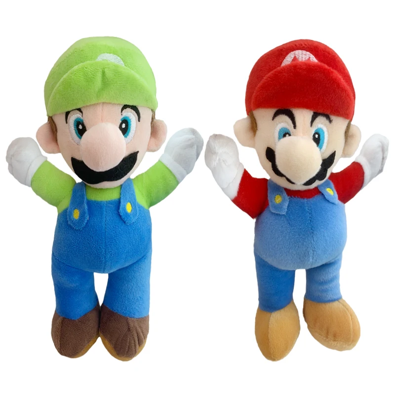 Милые плюшевые игрушки в стиле Super Mario Bros фигурка из аниме фильма Луиджи сантехер