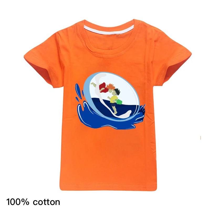 

2020 New Anime Ponyo Harajuku Shirt Short Sleeve Boys Tops for Girls Cartoon Children Kids Clothes Happy Birthday Tshirts