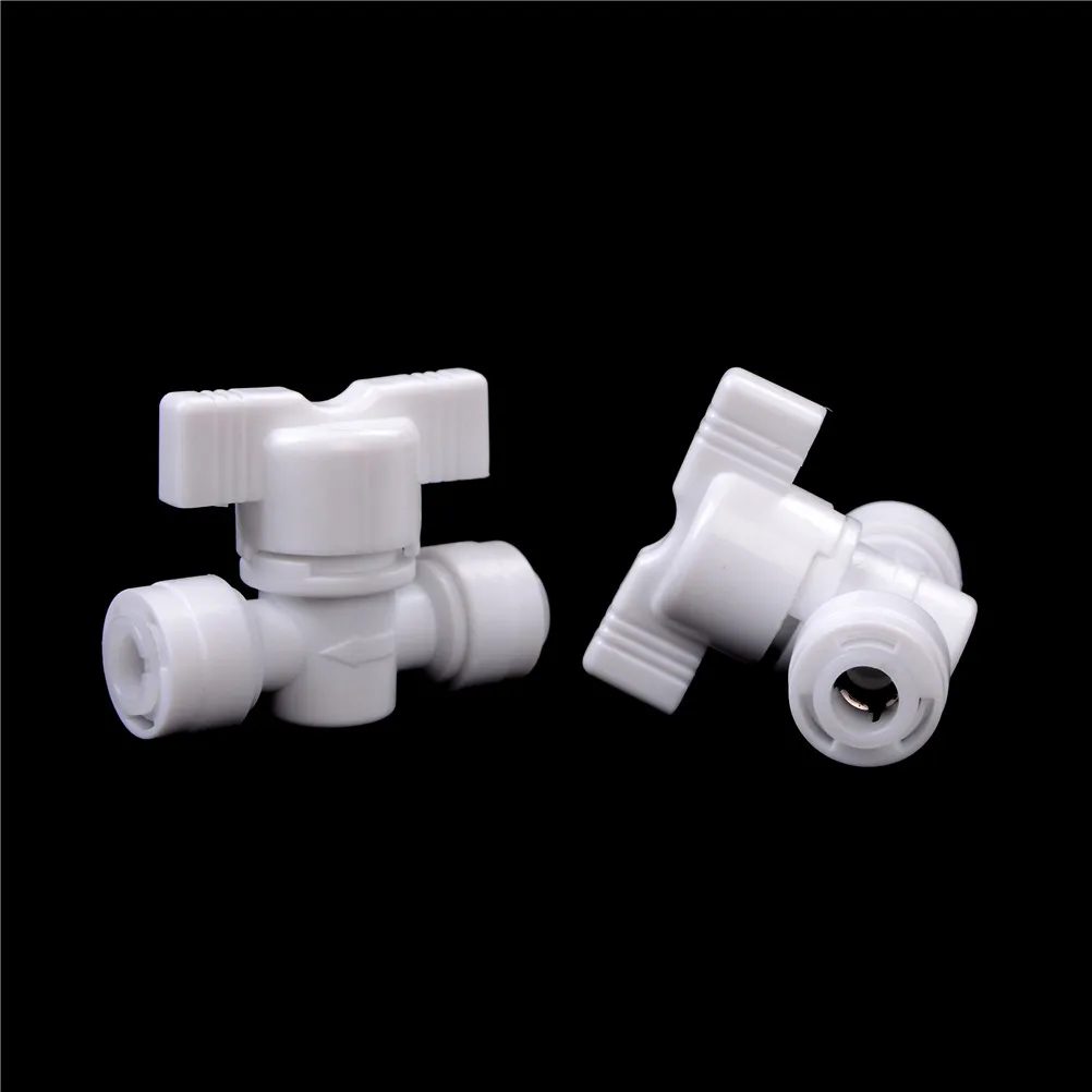 

2 PCS/lot Plastic 1/4" OD Tube Tee Type PE Pipe Fitting Hose Quick Connector Aquarium RO Water Filter Reverse Osmosis System