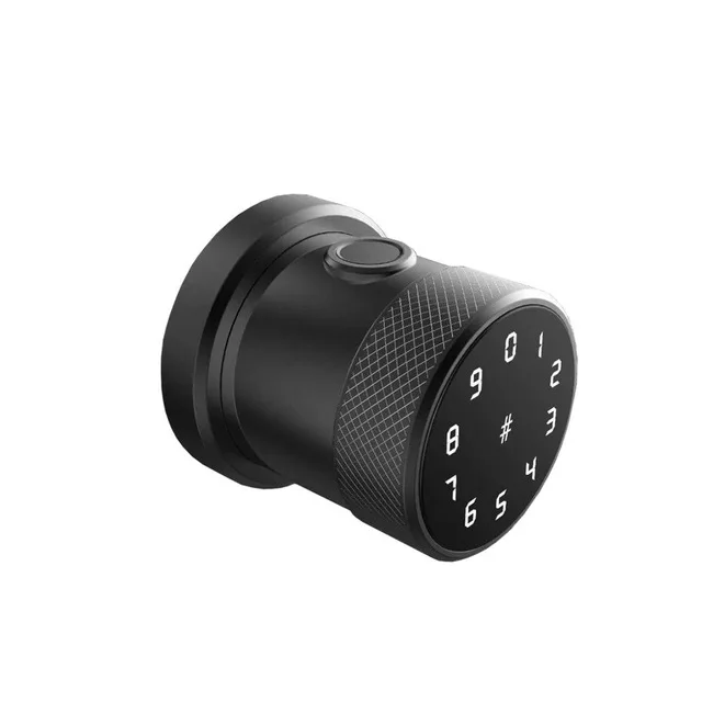 TTlock Wi-Fi приложение Bluetooth дверные замки отпечатков пальцев IC карты цифровой Смарт ручка блокировки - Цвет: Black