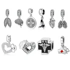 100% 925 пробы серебро мозга моделирование шляпа с сердечком Шарм Подвески в виде платье от оригинального дизайнера на Пандоре обаятельные браслеты с подвесками Браслеты ювелирных изделий