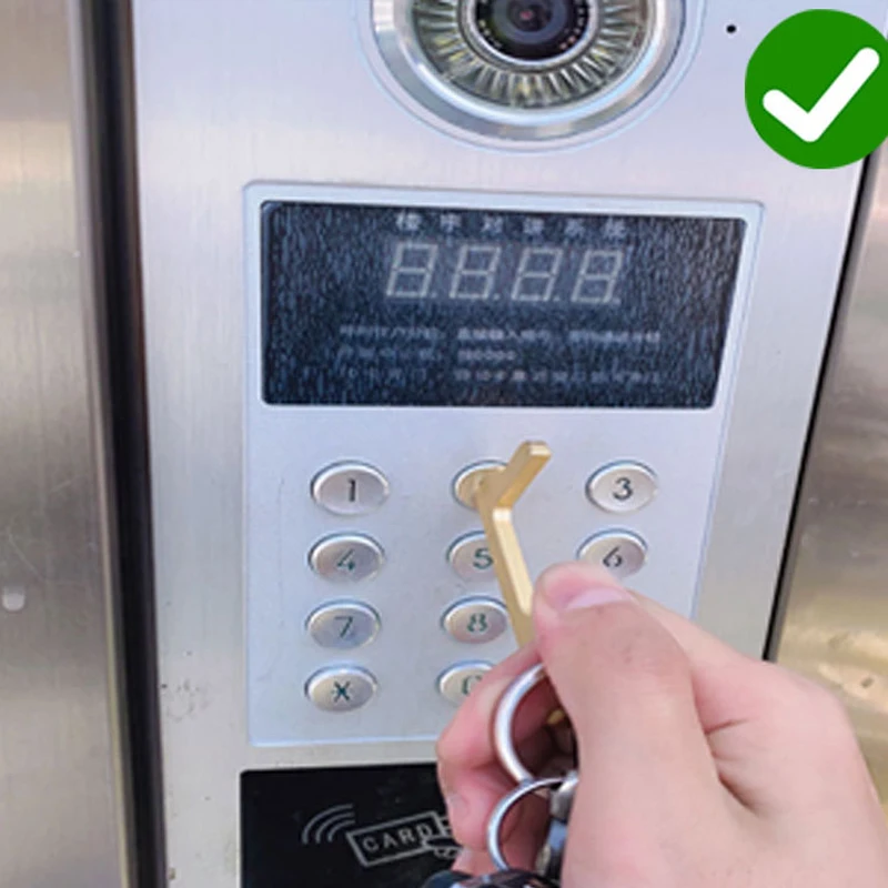 Гигиенический ручной Антибактериальный металлический Открыватель для двери EDC