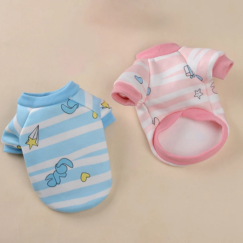 Одежда для собак зимняя теплая куртка пальто мультяшная одежда щенков толстовки