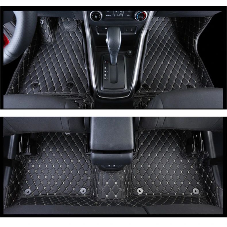 

car accessories sticker luxury custom leather car floor mats for ford ecosport 2013 2014 2015 2016 2017 2018 2019 2020