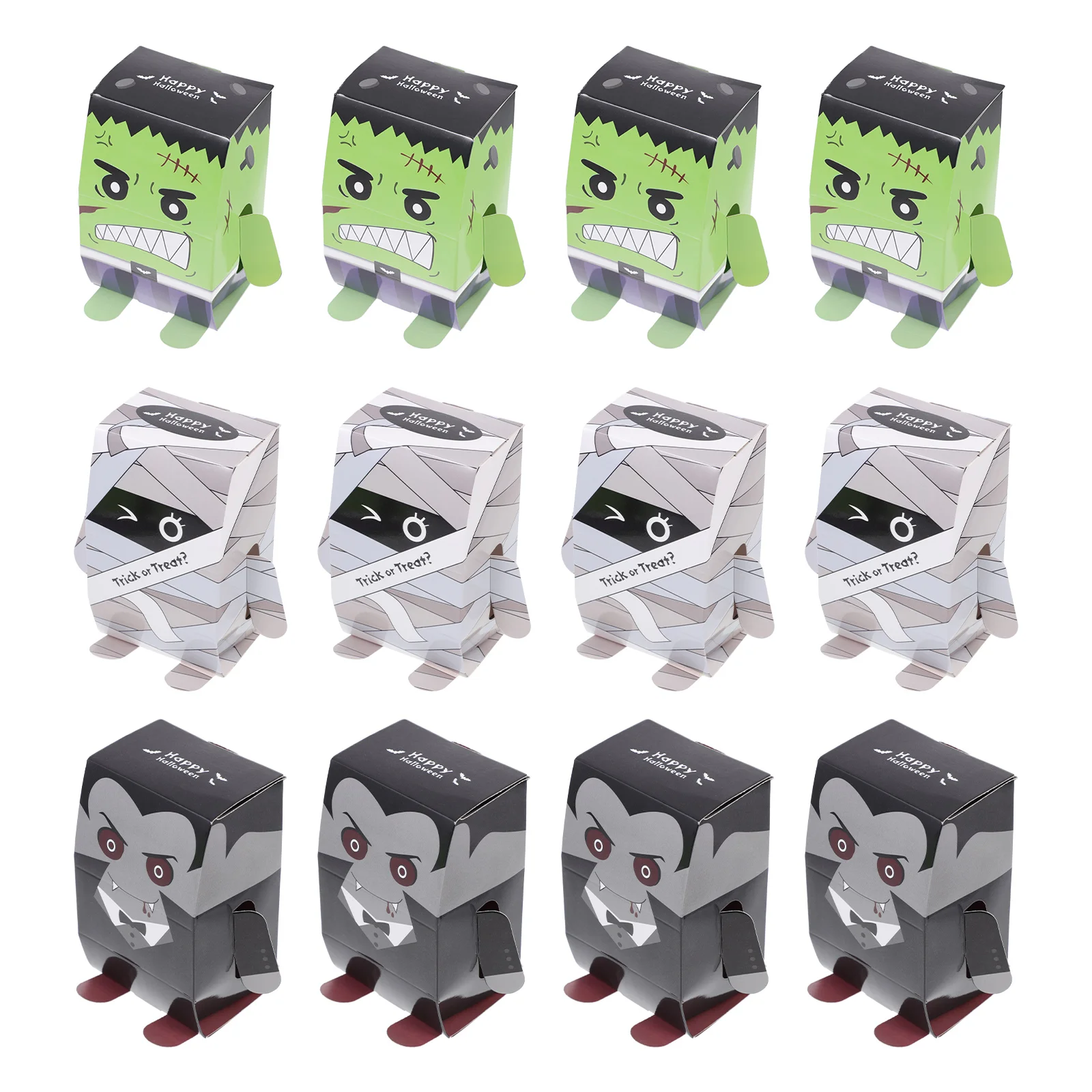 

36pcs Cartoon Elements Gift Bag Candy Holder Storage Box Cookie Boxes