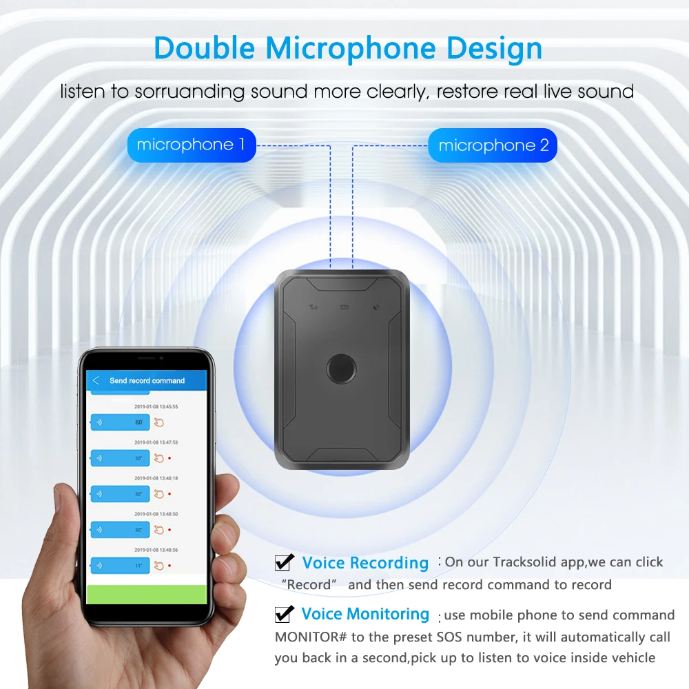 $89.73 CONCOX 4G GPS Tracker Voice Recording JM-LL02 Waterproof IP67 Wireless Cat1 Asset GPS Locator 6000mAh Battery Updated Of AT1 APP