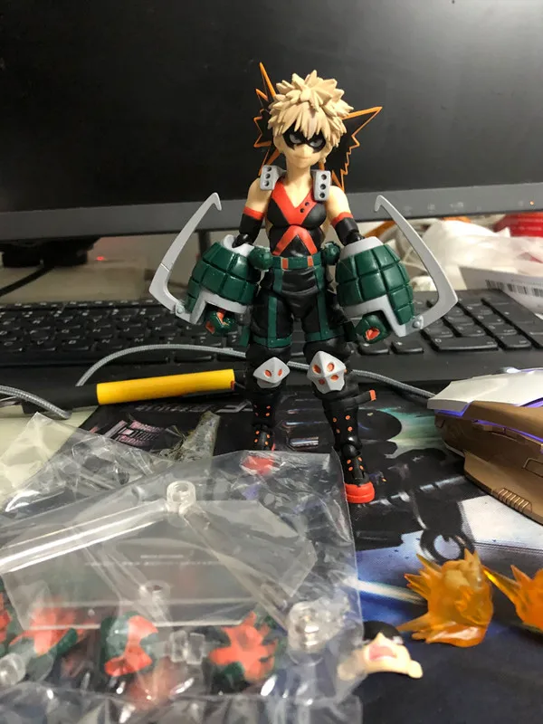15 см новый стиль My Hero academic Bakugou Katsuki фигурка Figmar 443 подвижная Коллекция игрушек