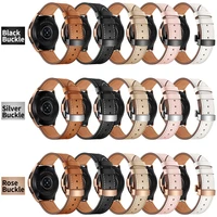 22mm 20mm high quality leather strap for samsung galaxy watch 4 classic 3 band 41mm 45mm46mm42mmactive 2 40mm 44mm bracelet