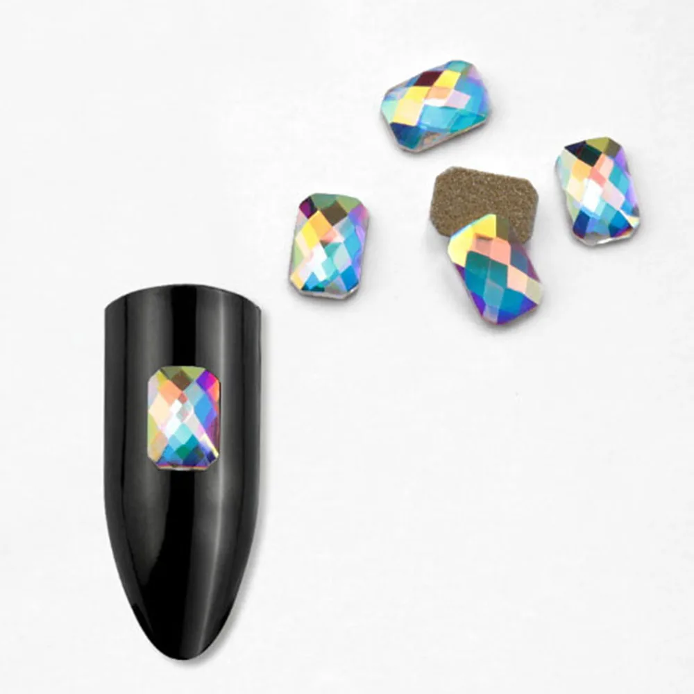 20 шт Нейл арт 3D DIY Стразы мульти Цвет с украшением в виде кристаллов Сияющие