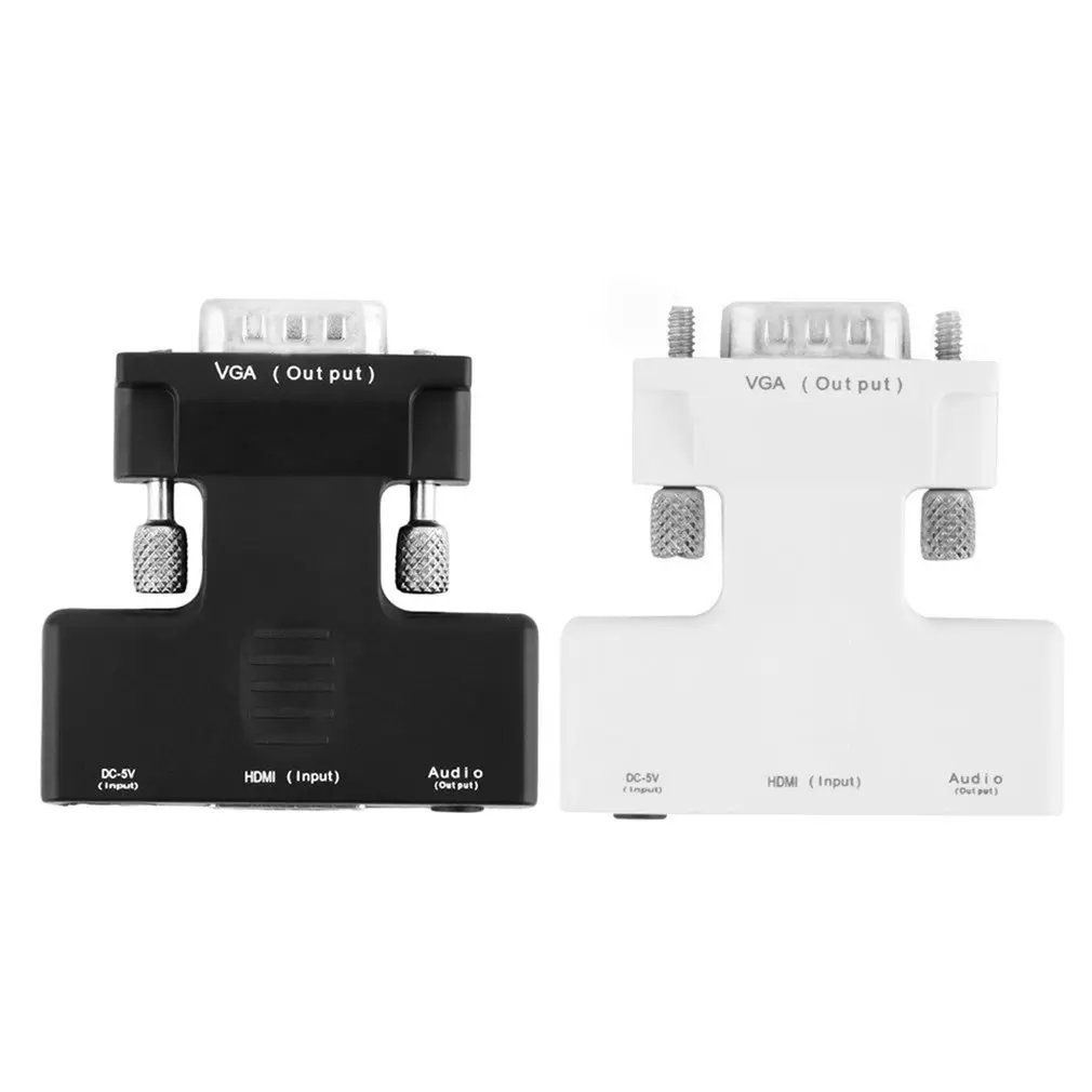 Профессиональный HDMI вход женский в VGA Мужской конвертер адаптер с аудио кабелем