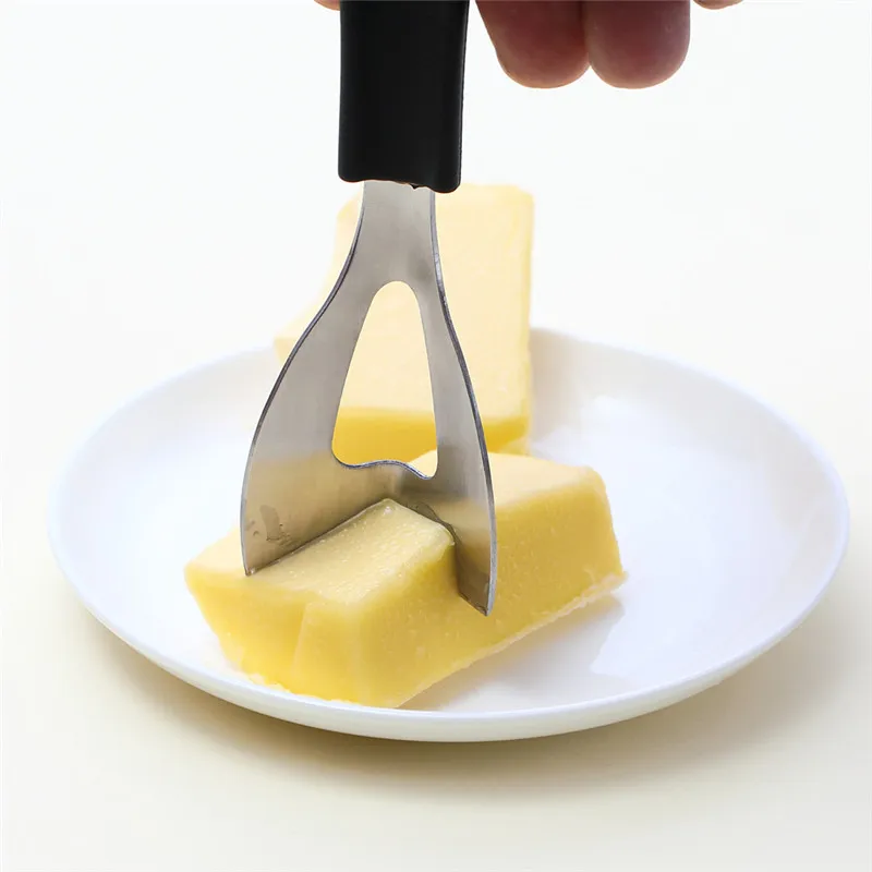 Нержавеющая сталь сырорезка нож для сыра и масла обрезчик углов с силиконовой