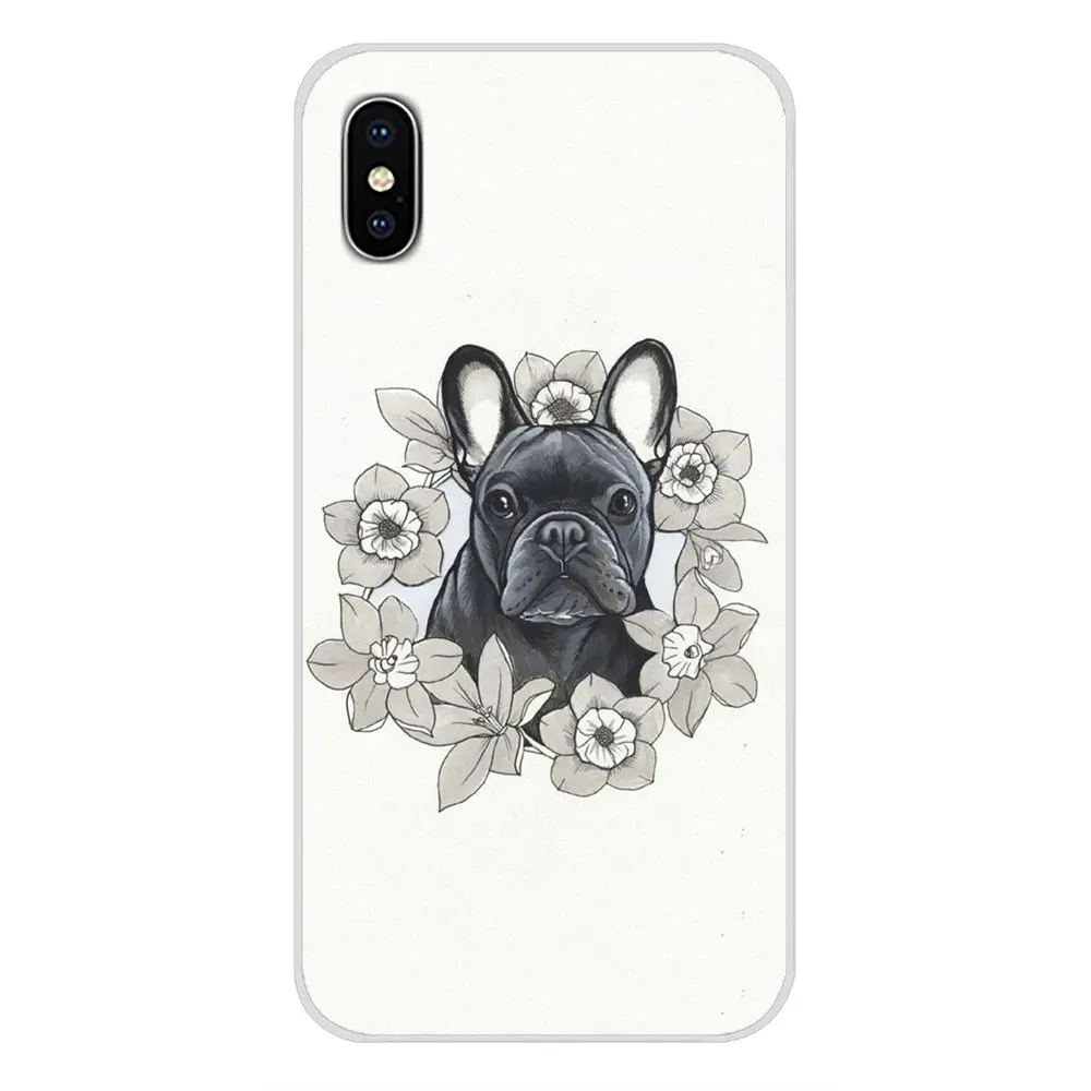 Вертикальный силиконовый чехол с французским бульдогом для Huawei G7 G8 P7 P8 P9 P10 P20 P30 Lite