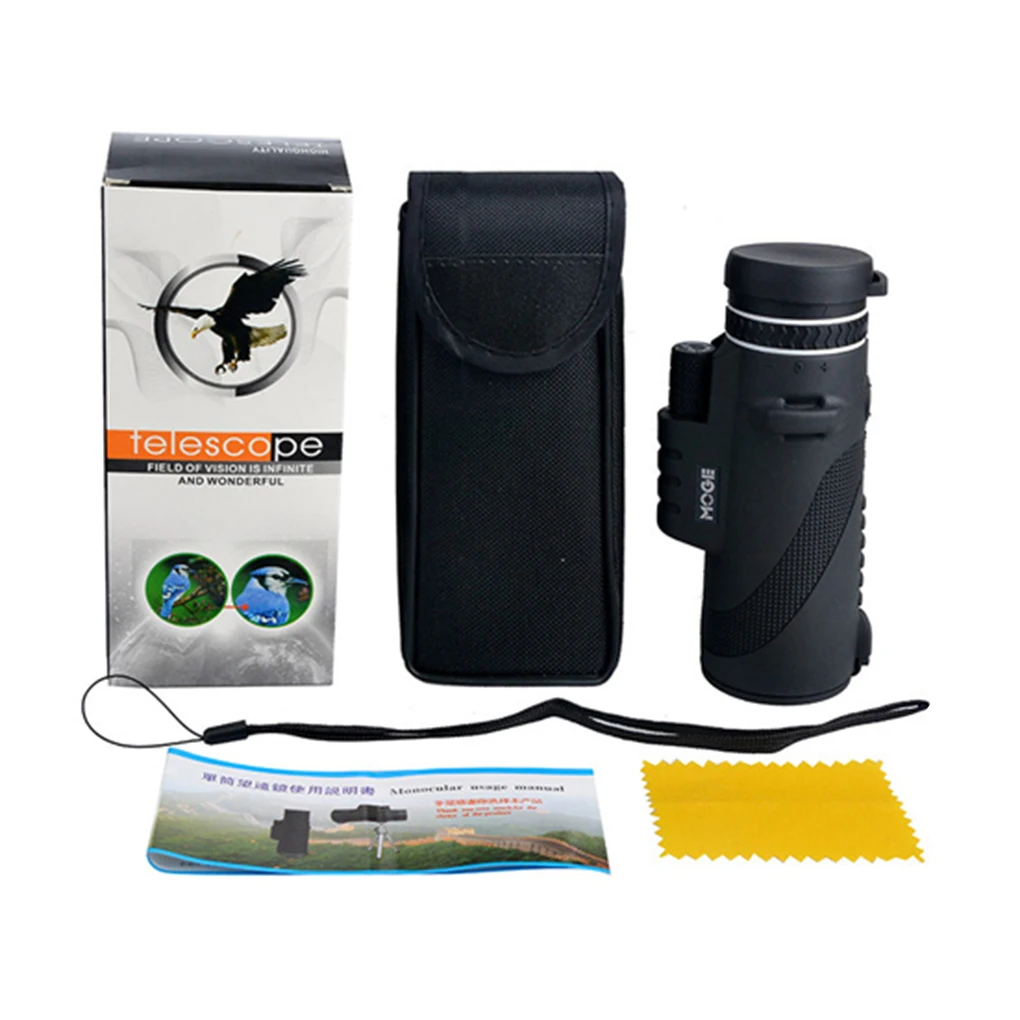 

Большой радиус действия мощный Монокуляр Портативный мини военный Spyglass зум качество 40X60 HD Охота путешествия телескоп