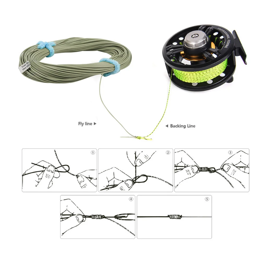 

30M Weight Forward Fly Fishing Line Durable Fish Parts for Stream River Lake Freshwater