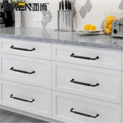 160 192 320mm modern simple solid brushed nickel gold kitchen cabinet wardrobe handle gary black drawer cupboard pull knob 128mm |