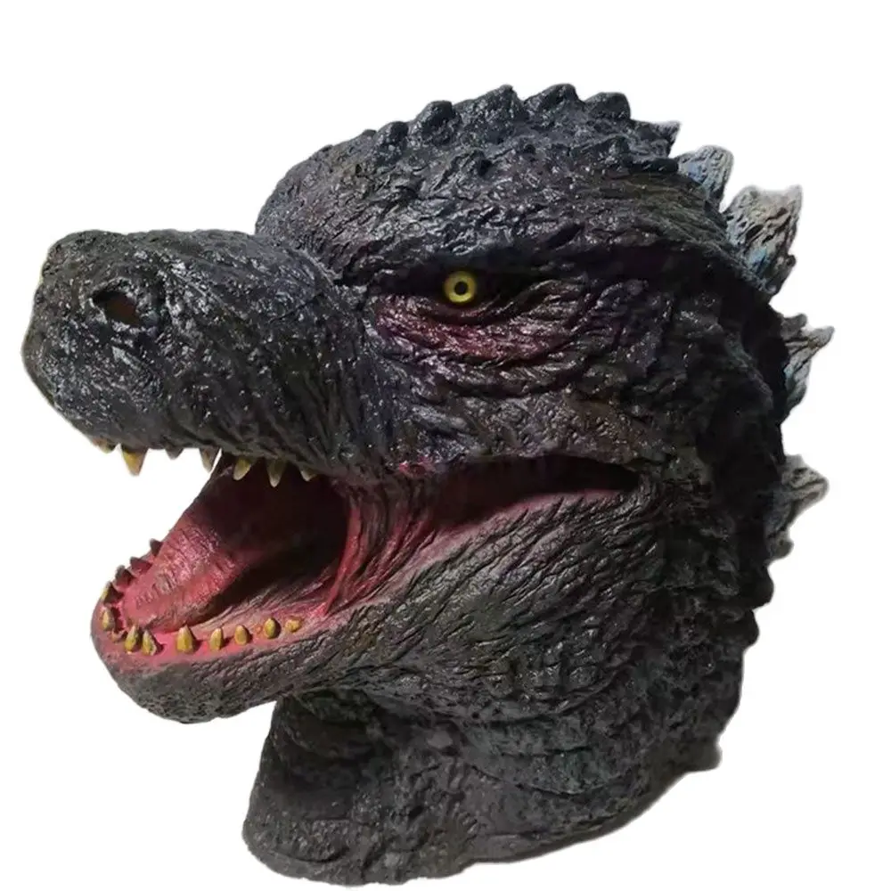 

Фигурка Godzilla, серия фильмов, латексная маска с животными, головной убор, ужасная маска для хэллоуивечерние