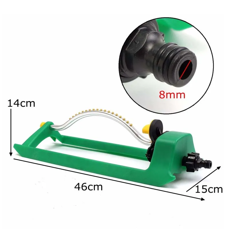 16 отверстий Оросители газона Автоматическая садовая насадка для полива качели