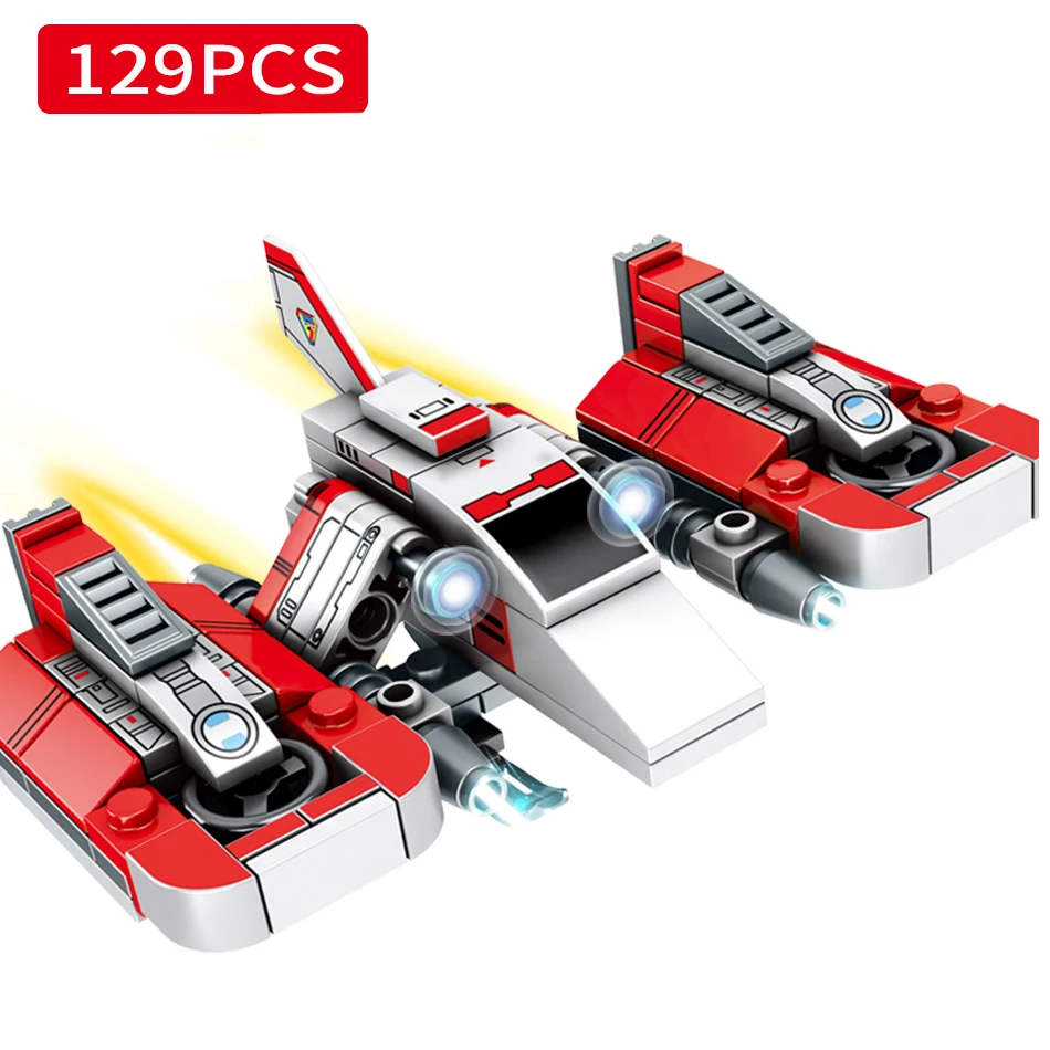 

HUIQIBAO 429pcs City Cosmic Ultraman Spacecraft Plane Building Blocks Super Altman Figures Fighter Bricks Educational Toys man