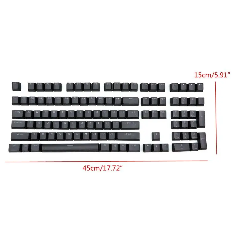 

PBT Double Shot Backlit 108 Top-lit Shine Through Translucent Backlit Keycaps For Corsair K70 K65 K95 RGB Keyboard