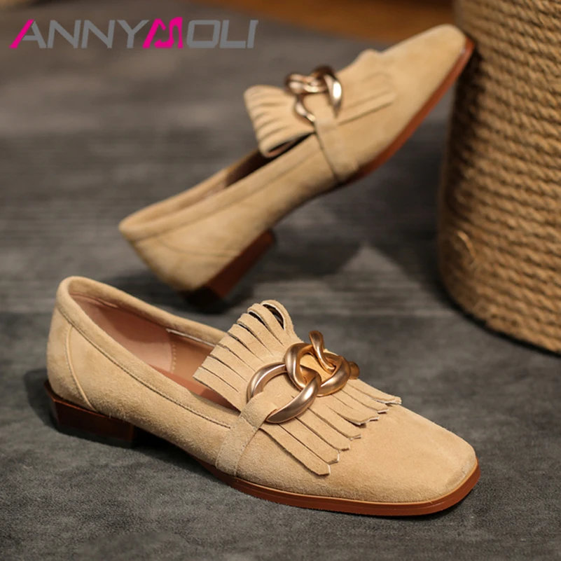 

Туфли-лодочки женские из натуральной кожи, на низком каблуке