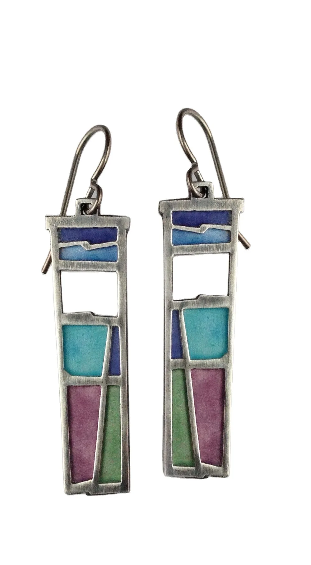 

2021 New Bohemia Vintage Long Drop Earrings For Women Boho Jewelry Ethnic Natural Opal Enamel Stone Earring Pendientes