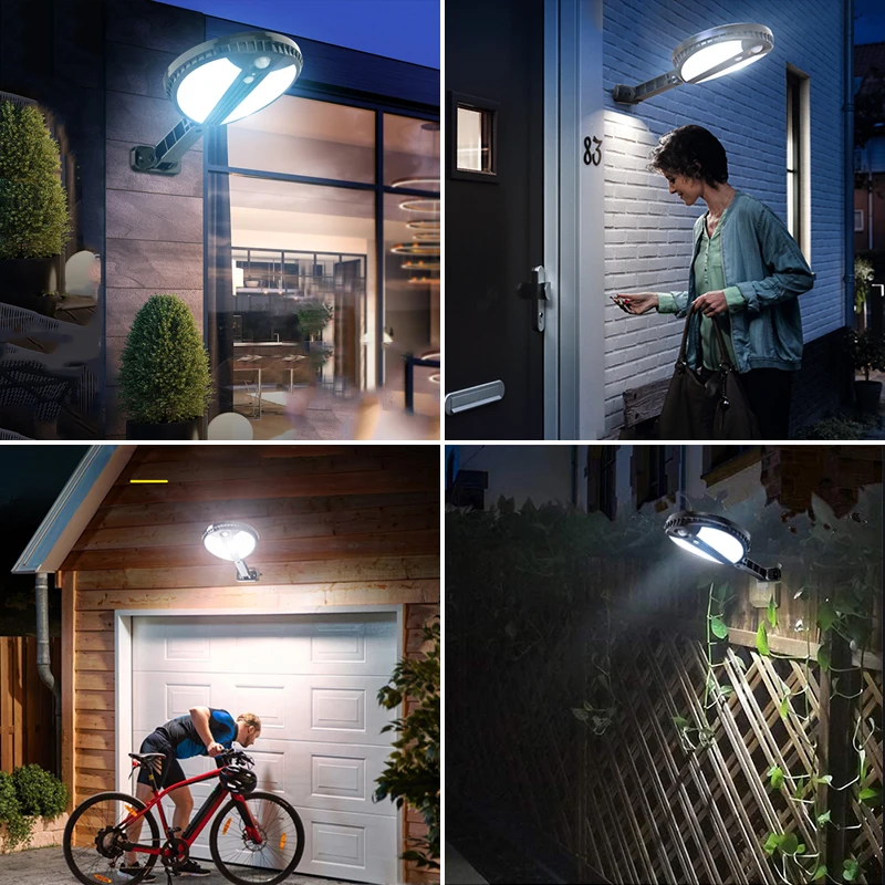 

Solar Lights Led PIR Motion Sensor Remote Night Lights Outdoor Waterproof Wall Lamp Garden Decor Solar Street Lights Solar Lamps