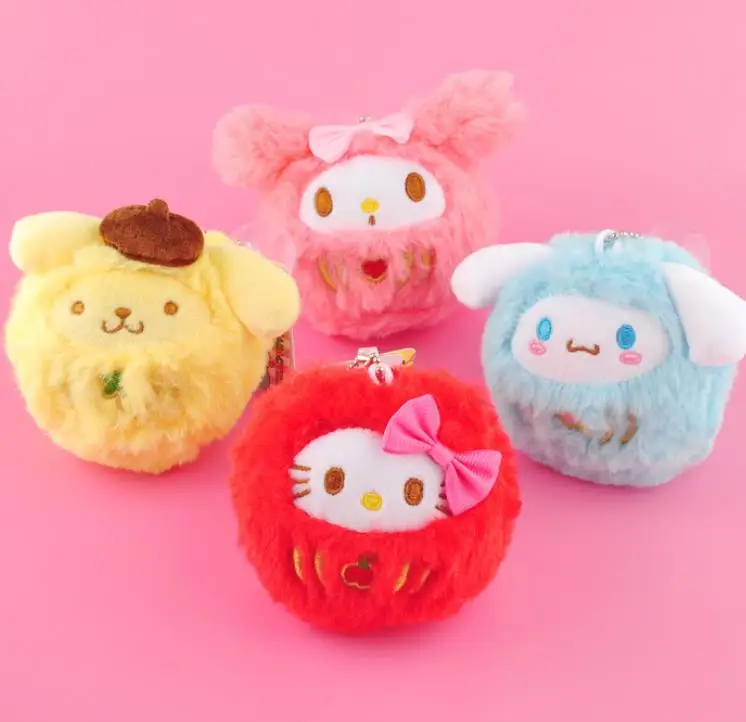 1 шт. новая Изысканная мультяшная Мелодия пудинг Cinnamoroll Собака Кошка подвеска Плюшевая Кукла Мягкие плюшевые игрушки случайные подарки