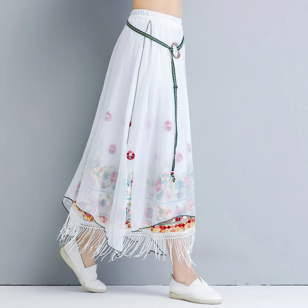 Женская блузка для девочек Весенняя Этническая с расклешенными рукавами и