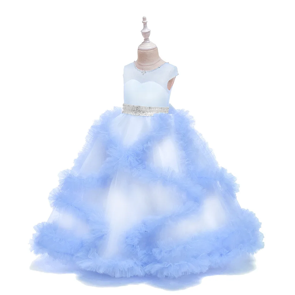Детское праздничное платье принцессы для девочек-подростков подружки невесты
