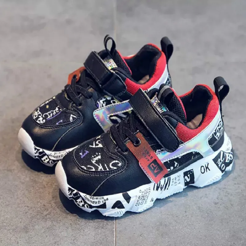 Весенне-Осенняя детская обувь спортивная для мальчиков и девочек модные удобные