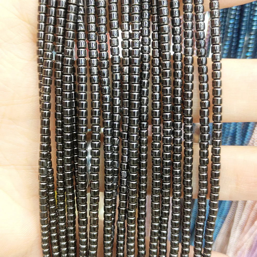 Натуральный камень гематит свободные бусины красочное покрытие для