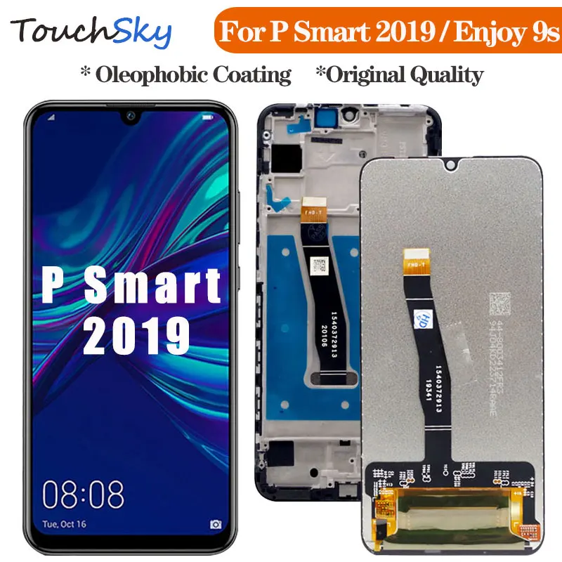 ЖК дисплей для huawei P Smart 2019 сенсорный дигитайзер в сборе Enjoy 9s|Экраны мобильных
