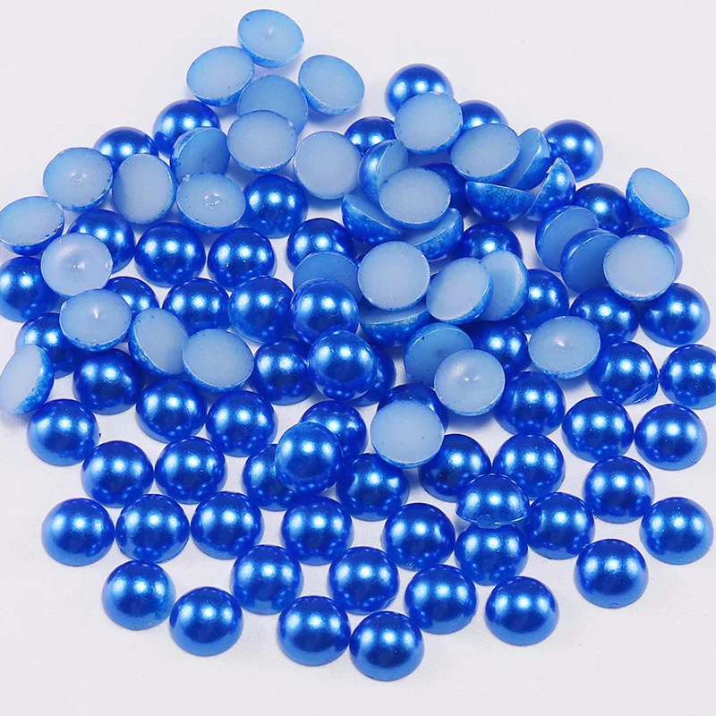 

3/4/5/6/8/10/12/14mm No Hole HALF Pearls Multicolor Round Acrylic ABS Imitation Pearl Beads Loose Beads for DIY Craft Decoration