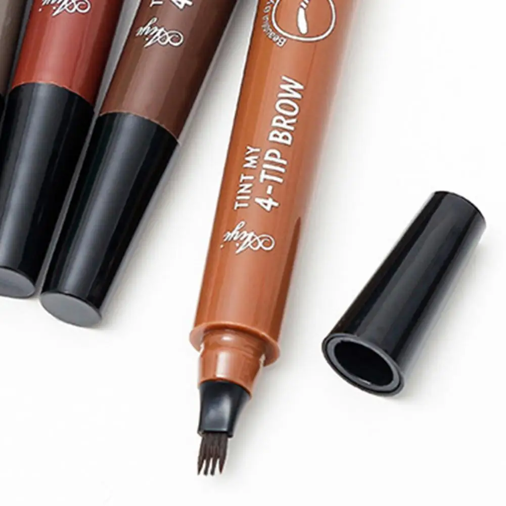 Жидкий карандаш для бровей 5 мл стойкий водостойкий портативный Карандаш с 4
