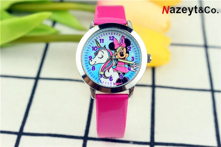

2021Disney mickey mouse Children's smart wrist digital Waterproof electronic Watches Kids Electronic clock Girls boy