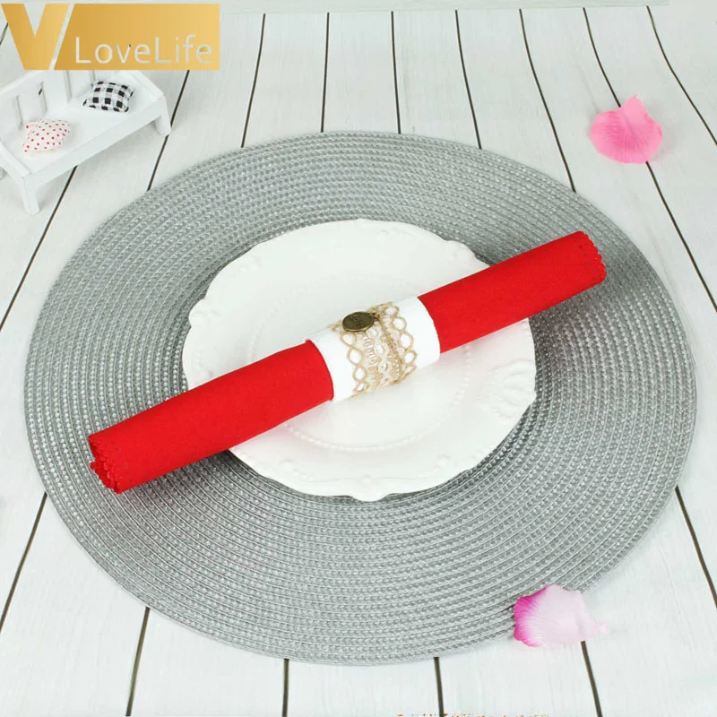 4pcs Table Mats Antislip Heat Resistant Coasters Drinks Cup PP Knitting Pad Placemat Tableware Home Accessories Decoration | Дом и сад