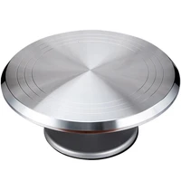 812inch 304 stainless steel turntable rotating cake decorating table baking tools cake decorating manual turntable