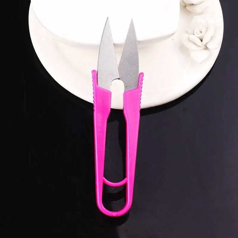 Random Multicolor Stationery Scissors U Shape Clippers High Quality Portable Mini Tailor Cheap Small | Дом и сад