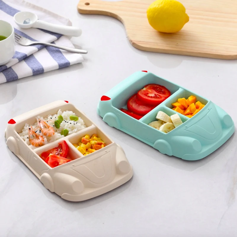Конфетный цвет пластиковая детская разделительная чаша домашняя школьная еда