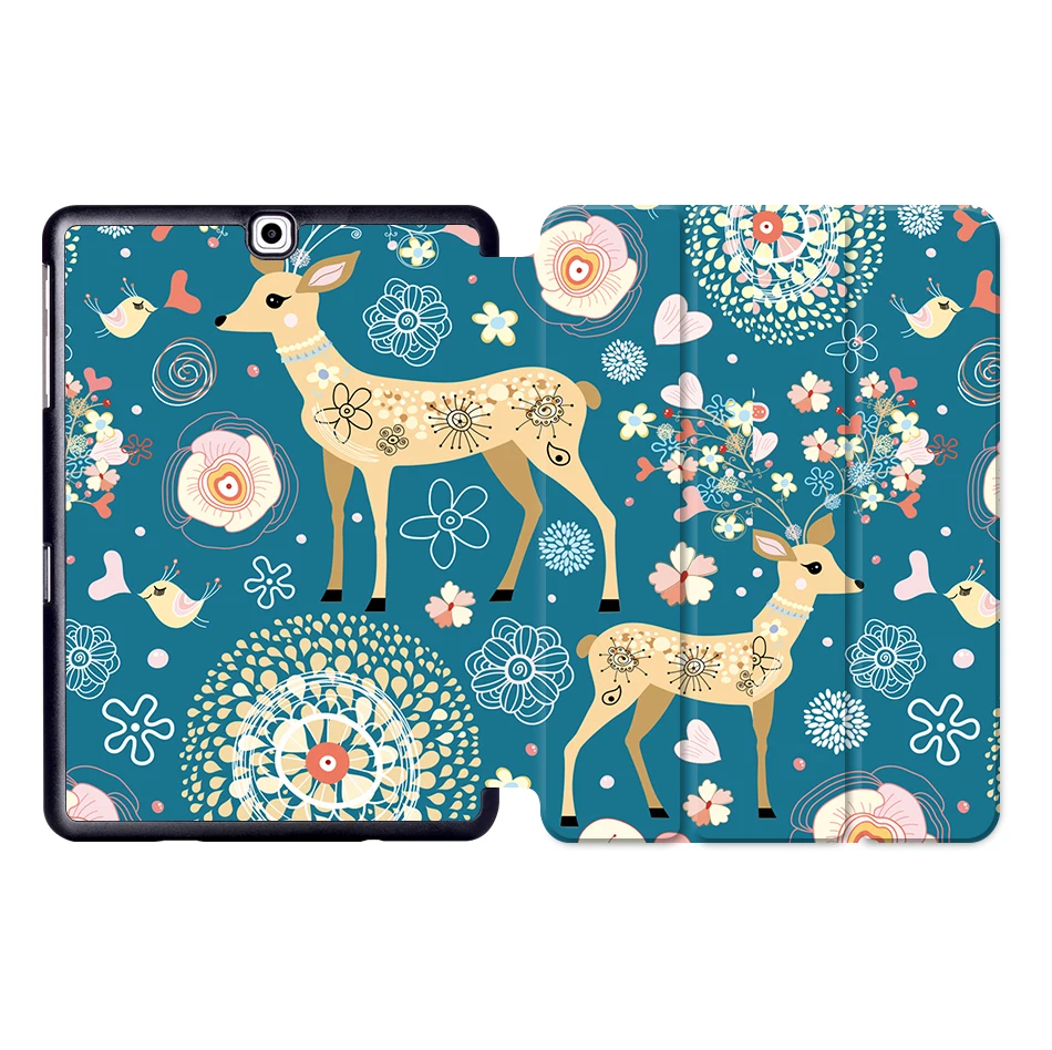 MTT из искусственной кожи чехол для samsung Galaxy Tab A 9,7 ''T550 T555 SM-P550 SM-P555 откидная подставка умный чехол мультяшный чехол для планшета Funda - Цвет: SS05