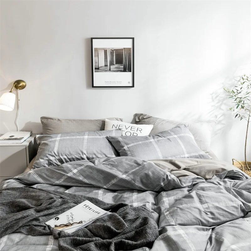 

Geometry Stripe Botany Bedding Set Kid Duvet Cover 220x240 Queen King Bedclothes Bed Sheet 150x200 Bed Covers Home