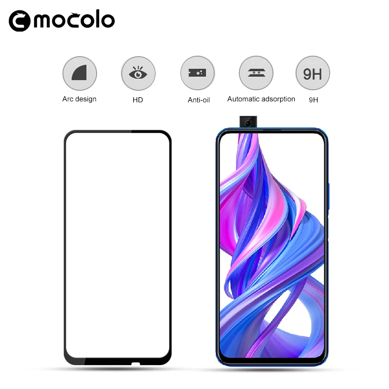 Защитная пленка для экрана Huawei Honor 9X из закаленного стекла с полным клеем 9x Pro 9H |