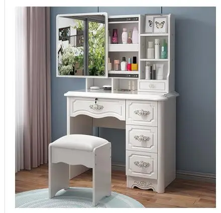

European dressing table bedroom dressing table mirror with lamp online celebrity dressing table