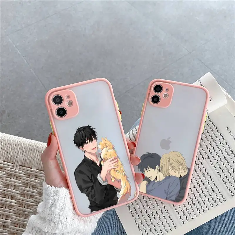 

Banana Fish Phone Case Pink matte transparent For iPhone 7 8 x xs xr 11 12 pro plus max mini Clear Funda