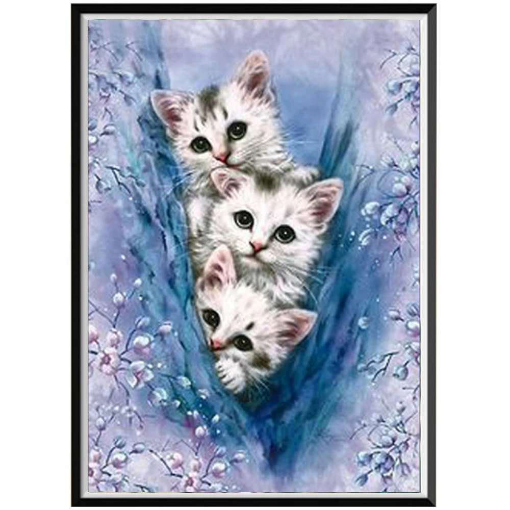 

5D алмазная живопись, гипс, вышивка крестиком, животное, кот, мозаика, картина с алмазной вышивкой, декоративная живопись