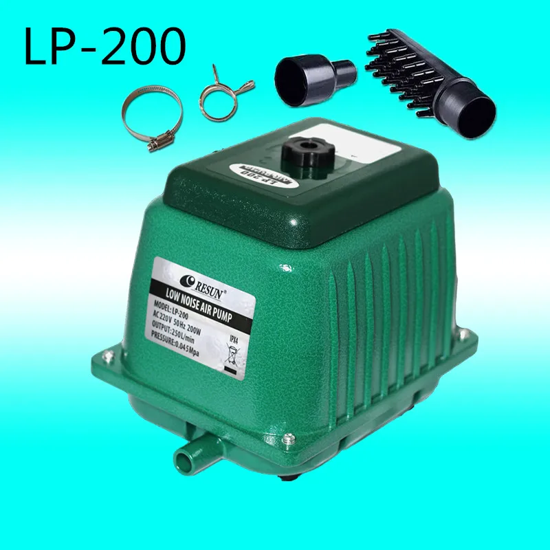 Малошумный воздушный насос RESUN LP100. Resun LP 100 аквариумный пруд садовый септик