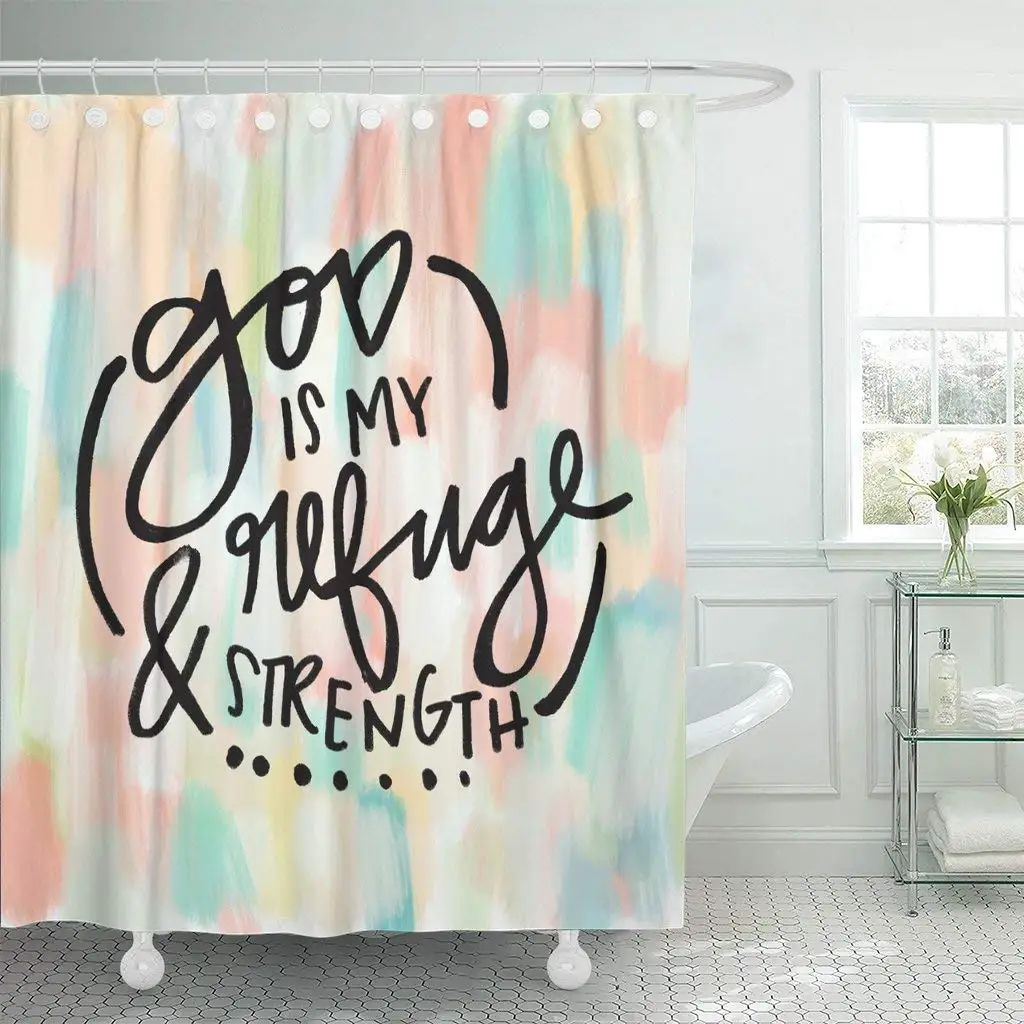 Quotes Of The Bible Shower Curtain