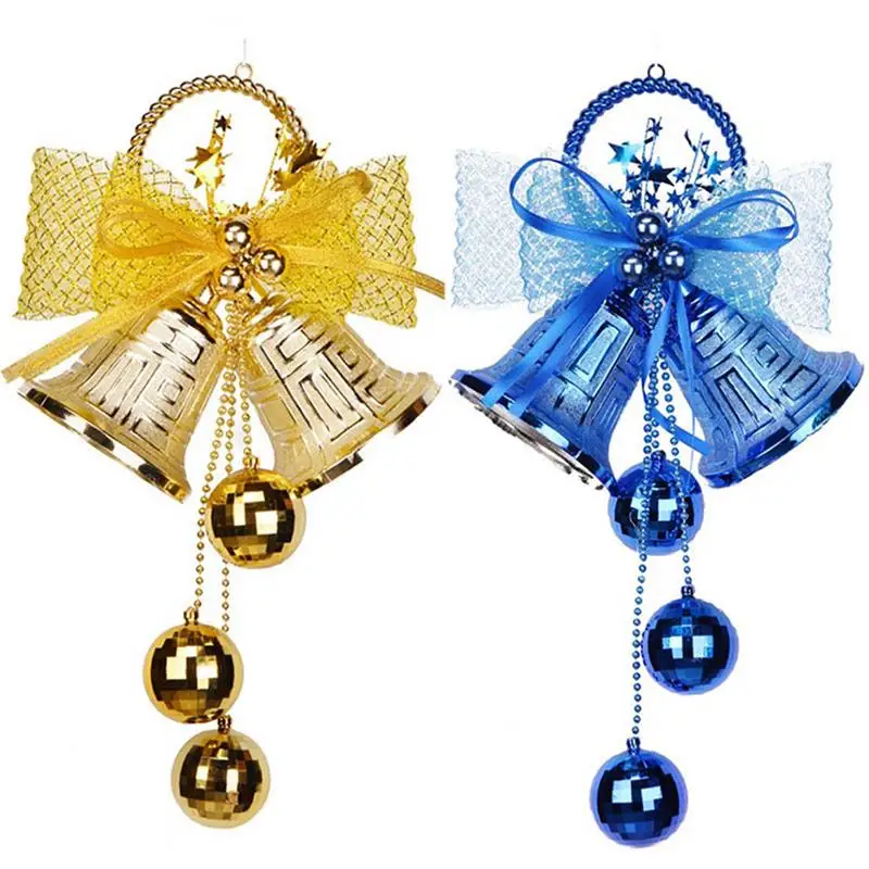 Рождественский колокольчик бант подвесной Рождественское украшение для елки
