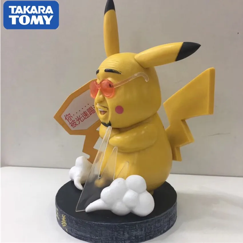 TAKARA TOMY Забавный Покемон Пикачу COS модель справедливости орнамент экшн-фигурка